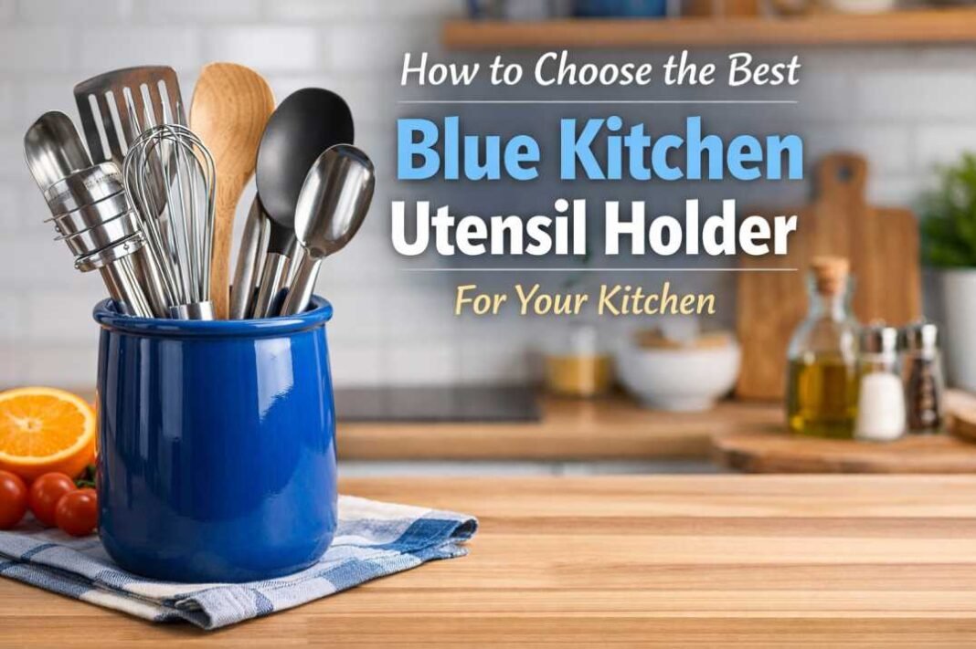 Blue Kitchen Utensil Holders