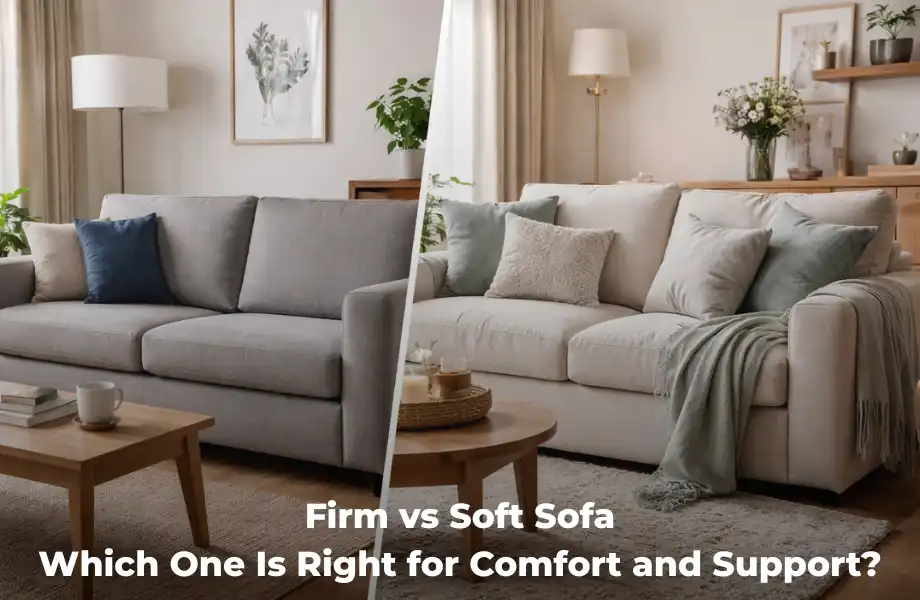 firm vs soft sofa comparison showing comfort and support differences