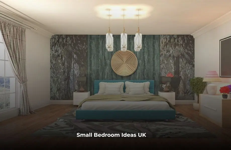 small bedroom ideas UK with smart space saving design and modern decor