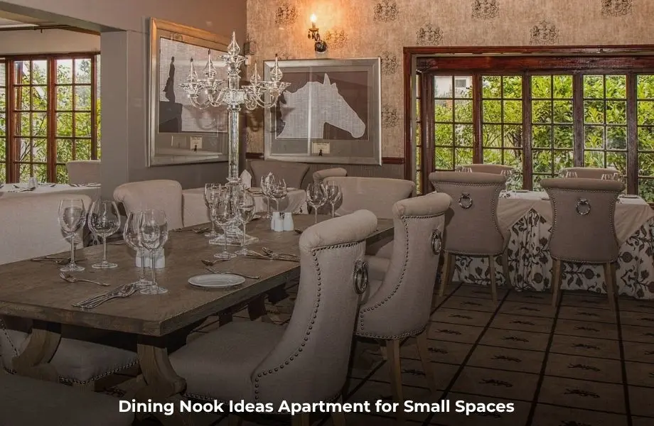 dining nook ideas apartment cozy small space dining corner setup