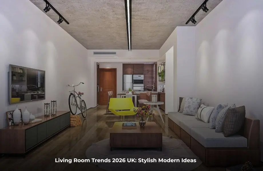 Stylish living room trends 2026 UK with modern cosy interior design