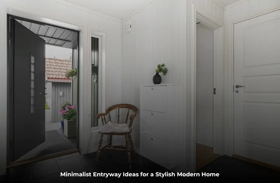 Minimalist entryway ideas with modern hallway decor and stylish storage solutions