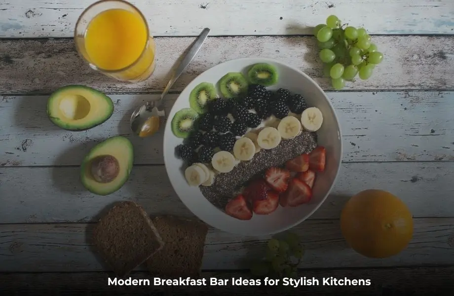 modern breakfast bar ideas stylish kitchen with breakfast setup