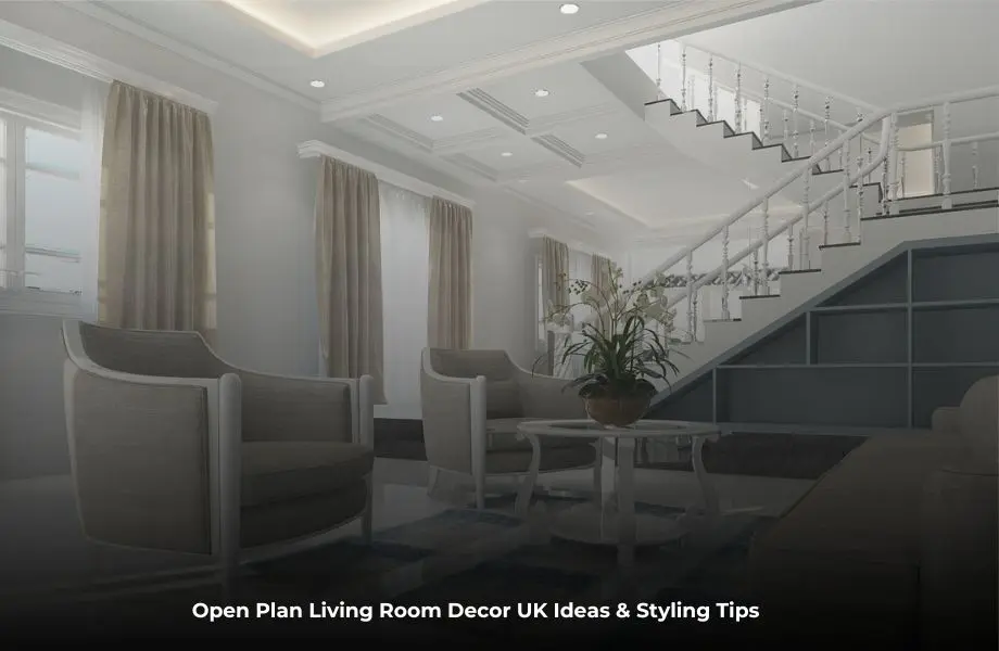 open plan living room decor uk stylish modern open space interior design