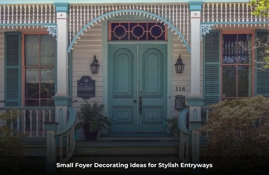 Small foyer decorating ideas with stylish storage and modern entryway decor