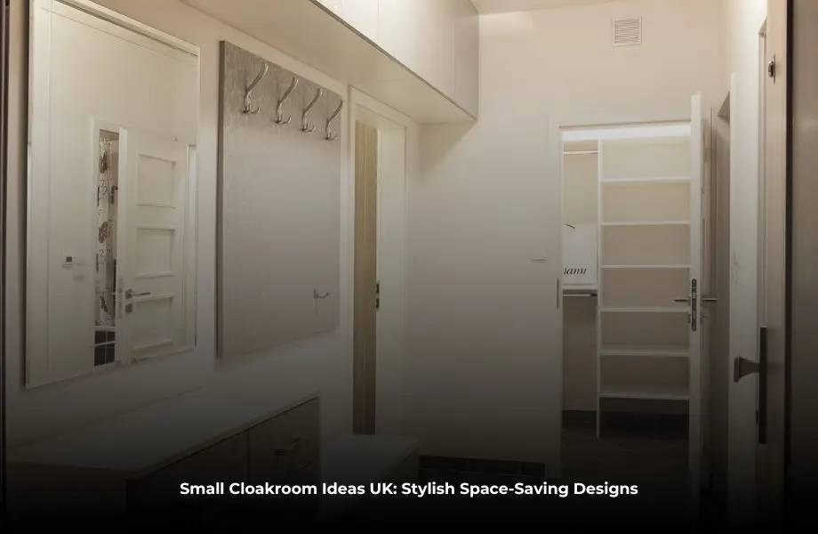 small cloakroom ideas UK with modern space-saving design