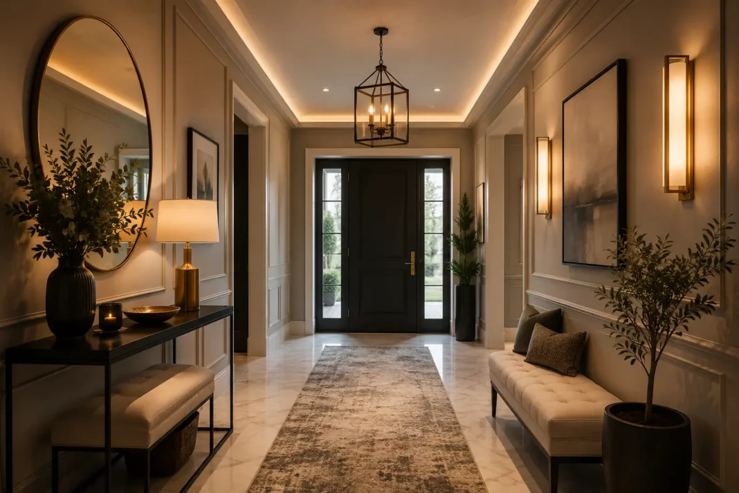 luxury hallway ideas for elegant modern home entrance design 2026