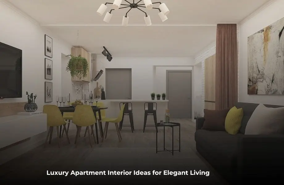 luxury apartment interior ideas modern living room design with elegant decor