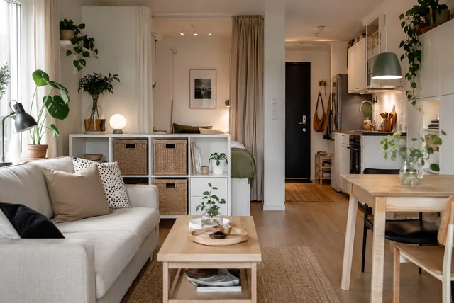 IKEA small apartment ideas featuring smart space-saving furniture and storage solutions for a modern tiny home