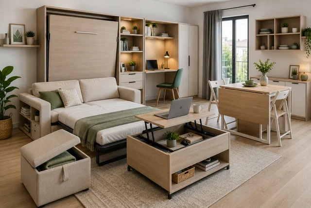 Multifunctional furniture ideas for small homes with smart space-saving solutions