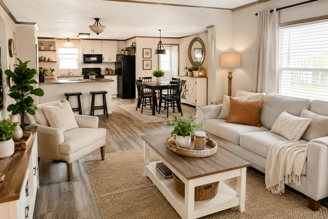 Mobile home decor ideas for a modern and stylish small living space
